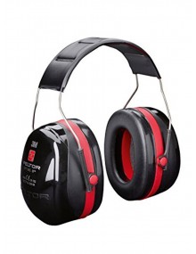 Peltor Optime III Black/Red Ear Defenders - H540A Personal Protective Equipment 